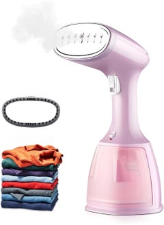 Buy 1500W Portable Clothes Steamer with a Detachable 350ml Water Tank - 15-second Quick Heating - Auto Shut Off, Leak-Proof, and Fast Wrinkle Removal. in UAE