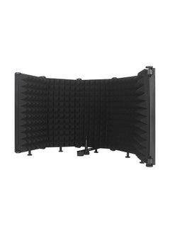 اشتري Foldable Adjustable Sound Absorbing Vocal Recording Panel Portable Isolation Microphone Shield Sound-proof Plate في السعودية