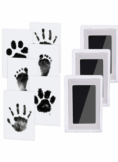 اشتري Baby Handprint and Footprint Kit, Inkless Print Kit Safe Non-Toxic for baby Feet and Hands, Family Keepsake في الامارات