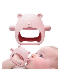 Buy Baby Little Bear Silicone Baby Mitten Teething Chew Toy for Babies 3-6 Months 6-12 Months, Anti-Drop Teether Glove BPA-Free for Girls and Boys Sucking Biting Needs Soothing Gums Pain Relief in UAE