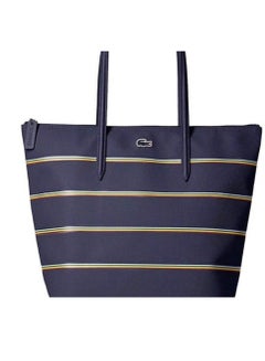 اشتري مفهوم لاكوست النسائي L12.12 الموضة متعددة الاستخدامات كبيرة السعة سحابة حقيبة اليد حقيبة حقيبة الكتف حقيبة الكتف الكبيرة الخطوط المطبوعة في السعودية