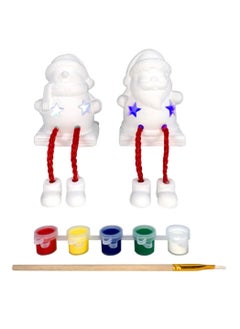 Buy Santa & Snowman DIY Paint Set  w/Light 2Pcs/Box in UAE