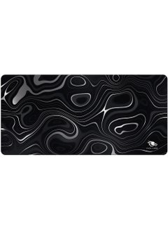Buy Extended large gaming mouse pad 120 X 60 cm XXXL full desk mousepad nonslip rubber base big keyboard mat with stitched edges water resist for Gaming Black in Saudi Arabia