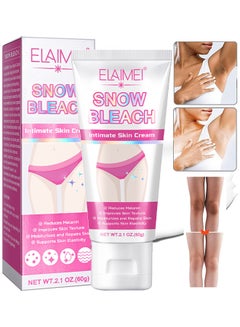 Buy Snow Bleach Cream For Sark Spot Remover For Body, Intimate Areas, Underarm, Neck, Armpit, Knees, Elbows, Dark Spot Remover Cream, Skin Lightening Bleaching Cream For Face And Body 60G in UAE