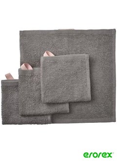 Buy Washcloth grey 30x30 cm in Saudi Arabia