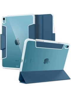 اشتري Ultra Hybrid Pro Case Cover for iPad Air 5 10.9 inch 5th / 4th Generation (2022 / 2020) with Pencil Holder - Teal Blue في الامارات