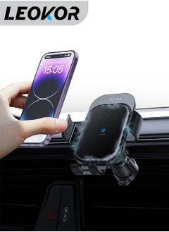 Buy Wireless Car Charger for Samsung Galaxy Z Flip 5, (Dual Coils) Fast Charging Phone Car Mount for Air Vent Dashboard for Samsung Galaxy Z Flip 4/3/2 in Saudi Arabia