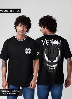 Buy The Souled Store Men Marvel: Venom Printed Oversized T-Shirts in UAE