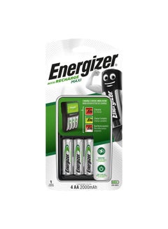 Buy Energizer 4-Piece Maxi Aa Charger Battery Silver in Saudi Arabia