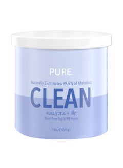 Buy Pure Clean Eucalyptus and Lily Scented 2-Wick Jar Candle 16 oz 46291668 in Saudi Arabia