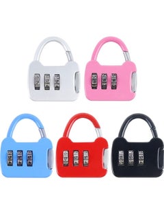 Buy Luggage Locks Suitcase Locks , 3 Digit Combination Lock, Luggage Lock, Anti Theft Locker Combination Padlock with Alloy Body, for Luggage, Gym, Travel Bag, Suitcase (5PCS) in UAE