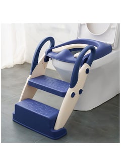 Height Adjustable Potty Training Toilet Seat with Step Stool Ladder fo – Megamall Online Store
