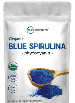 Buy Organic Blue Spirulina Powder Vegan Protein 50g in UAE