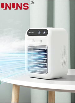 Buy Portable Air Conditioners,1800mAh Rechargeable Mini Air Conditioner With 2 Cool Mists,Upgraded Personal Desk Air Cooler With 500ML Water Tank For Room,Travel,Office in Saudi Arabia