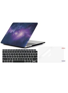 اشتري MacBook Air 13 Inch Case 2021 2020 2019 2018 Release M1 A2337 A2179 A1932, Plastic Laptop Hard Shell Case and Keyboard Cover Skin and Screen Protector Compatible with Apple MacBook Air 13.3 inch في الامارات