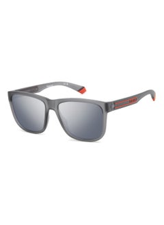 Buy Men's Polarized Rectangular Shape  Sunglasses PLD 2155/S GREY 47 - Lens Size: 47.3 Mm - Mtt Grey in UAE