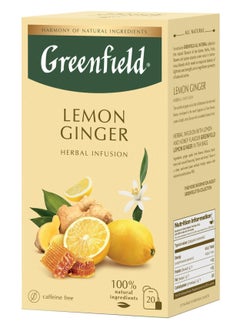 Buy Lemon Ginger Herbal Infusion Tea 20 Tea Bags 30 Gm in UAE