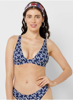 Buy Printed Triangle Bikini Top in UAE