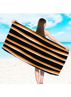 Buy Microfiber Beach Towel Fast Large-drying design, highly absorbent towels, quick-drying blanket, lightweight. Ideal for the beach, pool, travel, swimming, camping, yoga, gym 70*150cm in UAE