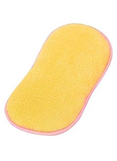 Buy Washing Cleaning Towel Yellow/Pink 16.5 x 8centimeter in Saudi Arabia