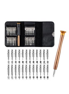 Buy Screwdriver Set Magnetic, 25 in 1 Small Screwdriver Set with Phillips Head and Flathead, Mini Pocket Screwdriver kit for Repair Electronics, MacBook, iPhone, iPad, Eyeglass, Watch, Tablet in UAE