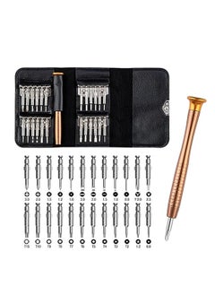 اشتري Screwdriver Set Magnetic, 25 in 1 Small Screwdriver Set with Phillips Head and Flathead, Mini Pocket Screwdriver kit for Repair Electronics, MacBook, iPhone, iPad, Eyeglass, Watch, Tablet في الامارات