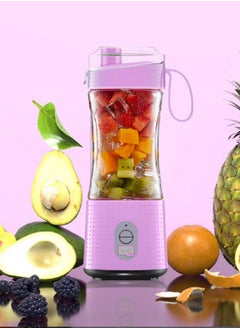 Buy Multi-Design USB Rechargeable Electric Juice Blender 380 ml Blender-05 Light Purple in Saudi Arabia