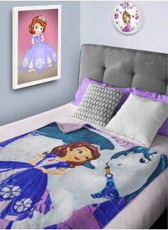 Buy Disney Sofia Coral Fleece All-Season, Ultra Soft, Fade Resistant Blanket for Kids in UAE