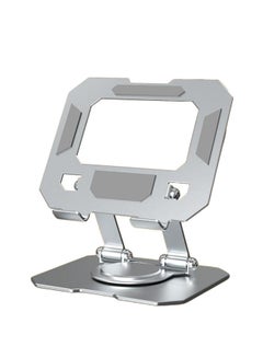 اشتري Metal iPad Stand Foldable Tablet Stand 360° Rotation Adjustable iPad Pro Stand, Multi-Angle Tablet Stand for Desk في السعودية