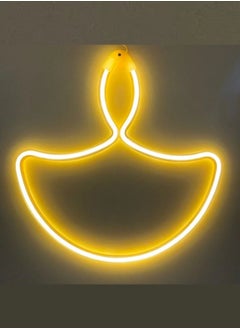 Buy Diya Neon Sign - 30cm Warm White LED Light for Festivals & Events. in UAE