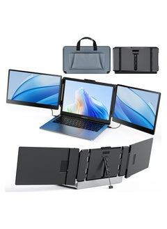 Buy Laptop Screen Extender S2 - Triple Laptop Monitor Extender Ultra Slim 14" 1080P FHD IPS Plug and Play Portable Monitor for Laptop with Stand Compatible with 13-17.3" Mac Windows Linux Switch in UAE