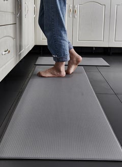 اشتري PVC Kitchen Waterproof Floor Mat Anti-Slip Mat 120*45&75*45CM في السعودية