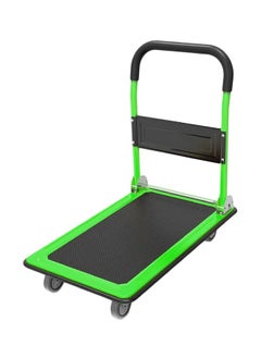 Buy MYK heavy Duty Foldable Platform Truck Green/Black 73 x 47 x 84centimeter durable in UAE