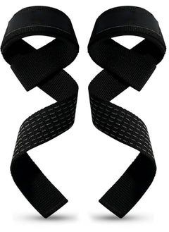 Buy Lifting Straps for Gym, Padded Wrist Protection Strap, Strong Silicone Grip, for Weightlifting, DeadLift, Pull-Up Support, Strength Training, CrossFit, Hand Bar Strap - Cotton & Neoprene in UAE