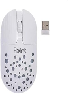 اشتري Point PT-70 Plastic Mouse Type C Interface With High Speed And Dual Mode For Windows/Mac - White في مصر