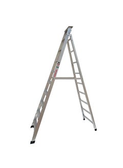 Buy Dual Purpose Aluminum Ladder - Lightweight Ladder for Home, Office & Outdoor Use | 10 Steps Folding Ladder with Anti-Slip Design | Heavy-Duty Multi-Use Ladder | 3 Meters in UAE