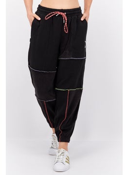 اشتري Women Sportswear Fit Drawstring Training Sweatpants, Black في الامارات