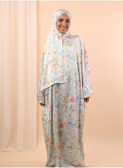 اشتري Printed Satin Isdal Off White For Women في مصر