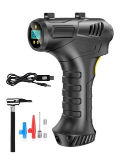 اشتري Cordless Tire Inflator, Handheld Electric Digital Tyre Pump, Rechargeable Air Compressor 150 PSI with LED Light, for Cars Motorcycles Bicycles Balls and Other Inflatables في الامارات