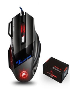 Buy iMICE Ergonomic Wired Gaming Mouse 7 on LED 5500 DPI USB Computer Mouse Gamer Mice X7 Silent Mause With Backlight For PC Laptop in Saudi Arabia