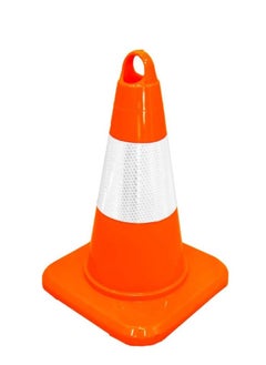 Buy BERRY PVC Safety Traffic Cone Unbreakable Solid Body Reflective traffic cones High Visibility Safety Cone  32CM Reflective in UAE