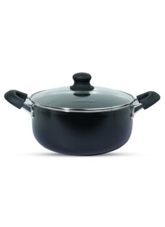 Buy 28cm Nonstick Casserole with Lid – Lightweight, Scratch Resistant & Stylish,Perfect for Slow Cooking & Baking in UAE