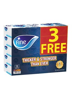 Buy Facial Tissues 130 Sheets Pack Of 10 White in UAE