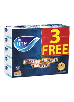 Buy Facial Tissues 130 Sheets Pack Of 10 White in UAE