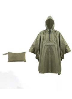 Buy Waterproof Rain Poncho,Lightweight Reusable,Hiking Hooded Jacket,Outdoor Activity Jacket in Saudi Arabia