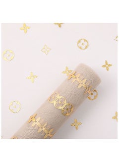 Buy 1 Roll Gift and Bouquet Wrapping Paper Four Leaf Clover Printed Gauze  50x450cm in UAE