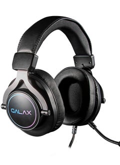 Buy GALAX SONAR-03 Gaming headset USB 7.1 Channel RGB Rainbow light compatible with gaming Pad in UAE