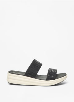 Buy Women's Embellished Slip-On Flatform Sandals in UAE