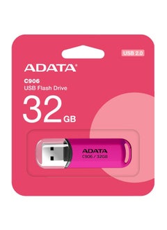 Buy ADATA C906 Compact | 32GB USB Flash Drive | Lightweight and Fast Data Transfer | Pink in UAE