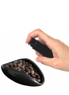 Buy Coffee Bean Dosing Cup and Spray Bottle Kit For Espresso,Coffee Bar Accessories,Ceramic Single Dosing Tray For Coffee or Tea.Spray For Reducing Coffee Power Static (B-Bright Black) in Saudi Arabia